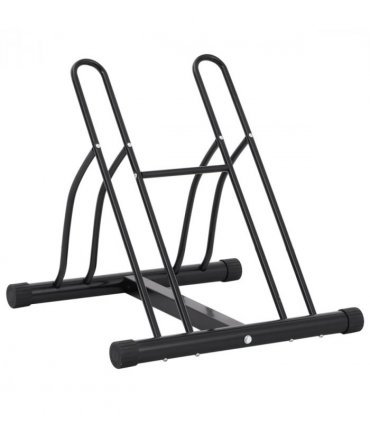 vidaXL Bicycle Stand for 2 Bikes Floor Freestanding Steel