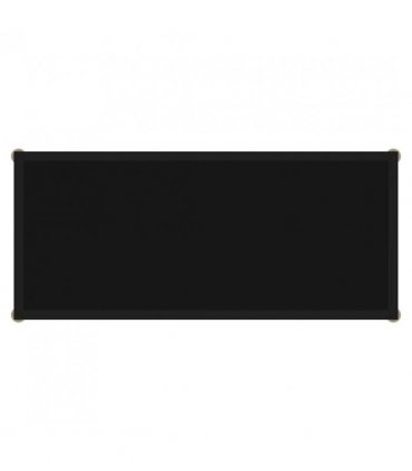 vidaXL Console Table | Black | Tempered Glass & Powder-Coated Steel | Medium