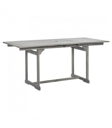 vidaXL Garden Dining Set | Grey | Solid Acacia wood | Standard | Extendable