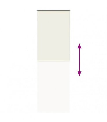 vidaXL Roller Blind Blackout Off White 85x230 cm Fabric Width 80.7 cm Polyester