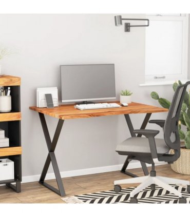 vidaXL Desk Top 100x80x2.5 cm Rectangular Solid Wood Acacia