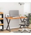 vidaXL Desk Top 100x80x2.5 cm Rectangular Solid Wood Acacia