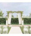 vidaXL Wedding Arch Gold 338 x 35 x 300 cm Steel