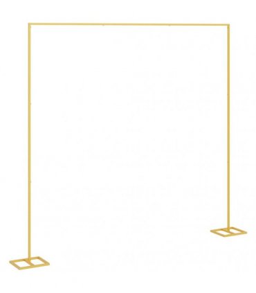vidaXL Wedding Arch Gold 338 x 35 x 300 cm Steel