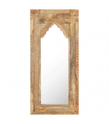 vidaXL Mirror 50x3x110 cm Solid Mango Wood