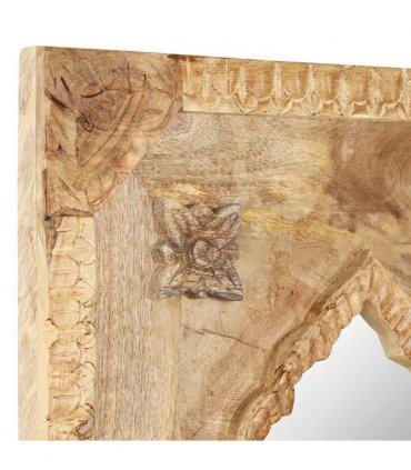 vidaXL Mirror 50x3x110 cm Solid Mango Wood