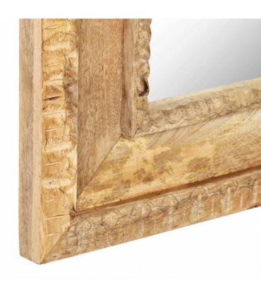vidaXL Mirror 50x3x110 cm Solid Mango Wood