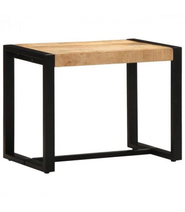 vidaXL Bench 60x35x45 cm Solid Rough Wood Mango