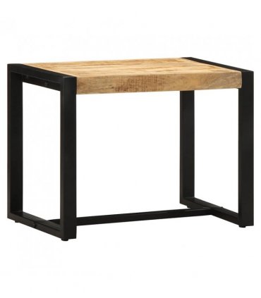 vidaXL Bench 60x35x45 cm Solid Rough Wood Mango