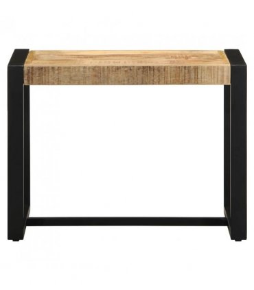 vidaXL Bench 60x35x45 cm Solid Rough Wood Mango