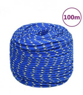 vidaXL Boat Rope Blue 10 mm 100 m Polypropylene