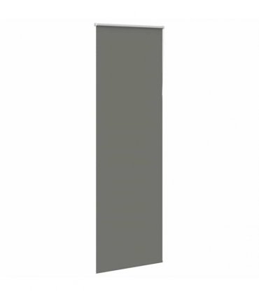 vidaXL Roller Blind Blackout Grey 65x210 cm Fabric Width 60.7 cm Polyester