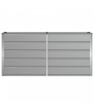 vidaXL Planter Light Grey 160 x 40 x 75 cm Steel