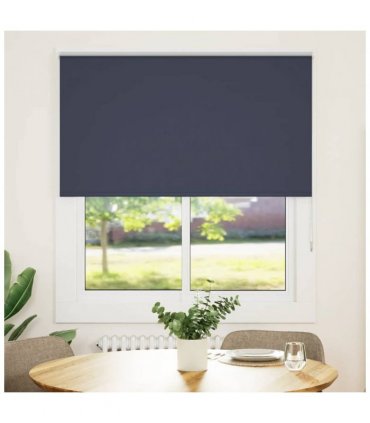 vidaXL Roller Blind Blackout Marine 130x130 cm Fabric Width 126.6 cm Polyester