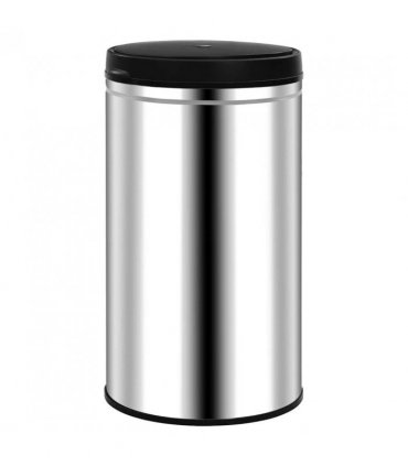 vidaXL Automatic Sensor Dustbin 60 L Stainless Steel