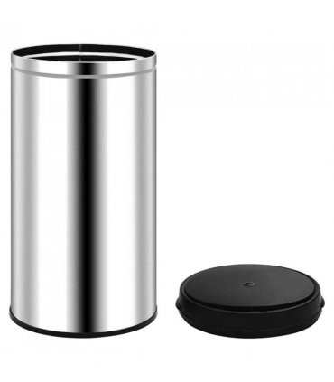 vidaXL Automatic Sensor Dustbin 60 L Stainless Steel