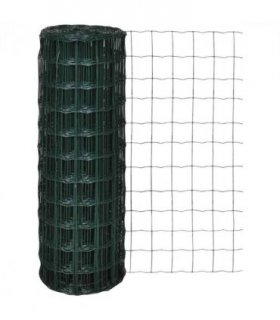 vidaXL Euro Fence Steel 25x0.8 m Green
