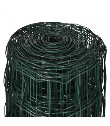 vidaXL Euro Fence Steel 25x0.8 m Green
