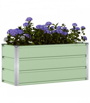 vidaXL Planter Green 100 x 40 x 45 cm Steel