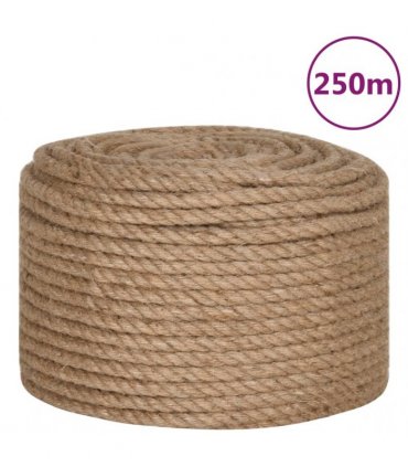 vidaXL Rope 100% Jute 14 mm 250 m