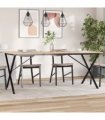 vidaXL Dining Table Legs X-Frame 160x80x73 cm Steel