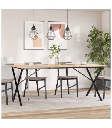 vidaXL Dining Table Legs X-Frame 160x80x73 cm Steel