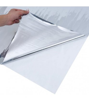 vidaXL Solar Film Static Reflective Effect Silver 60x2000 cm PVC