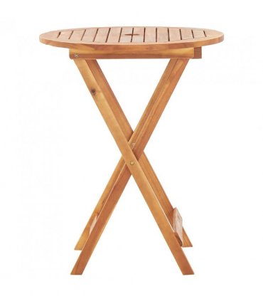 vidaXL Folding Garden Table 60x75 cm Solid Acacia Wood