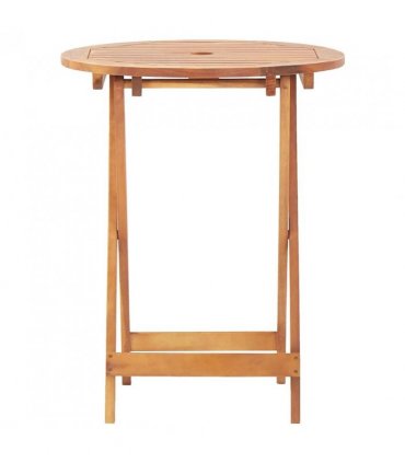 vidaXL Folding Garden Table 60x75 cm Solid Acacia Wood