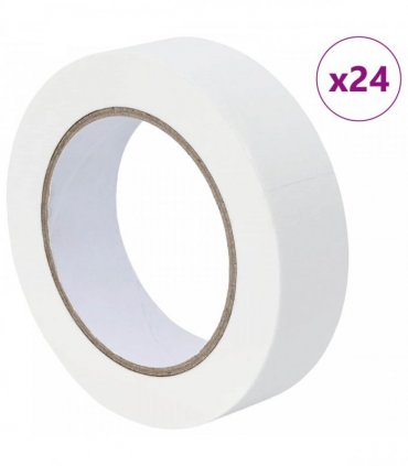 vidaXL Painter Masking Tapes 24 pcs White 30mm x 50m Paper
