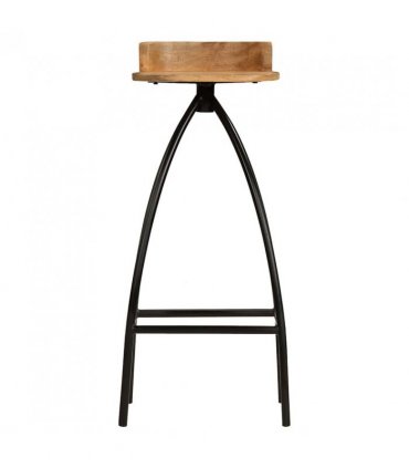 vidaXL Bar Chairs 2 pcs Solid Mango Wood