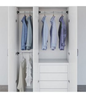 vidaXL Telescopic Wardrobe Rails 2 pcs Silver 58-100 cm