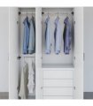 vidaXL Telescopic Wardrobe Rails 2 pcs Silver 58-100 cm