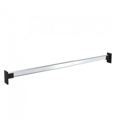 vidaXL Telescopic Wardrobe Rails 2 pcs Silver 58-100 cm