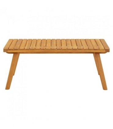 vidaXL Garden Coffee Table | Golden brown | Solid acacia wood | 90x55x35 cm
