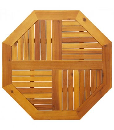 vidaXL Table Top 80x80x2.2 cm Octagonal Solid Wood Acacia