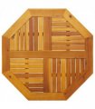 vidaXL Table Top 80x80x2.2 cm Octagonal Solid Wood Acacia