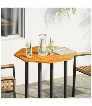 vidaXL Table Top 80x80x2.2 cm Octagonal Solid Wood Acacia
