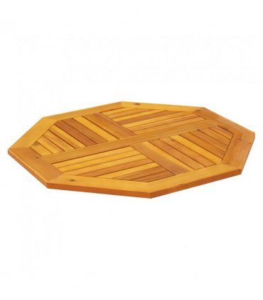vidaXL Table Top 80x80x2.2 cm Octagonal Solid Wood Acacia