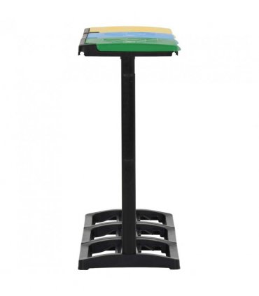 vidaXL Bin Bag Stands with Lid 240-330 L Multicolour PP