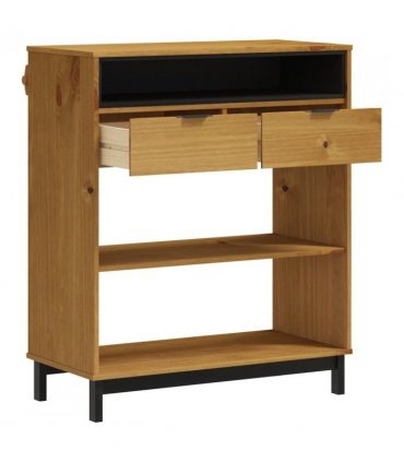 vidaXL Bar Table FLAM 92x45x110 cm Solid Wood Pine