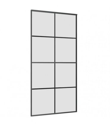 vidaXL Sliding Door with Hardware Set 102,5x205 cm ESG Glass&Aluminium