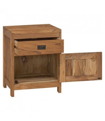 vidaXL Bedside Cabinet Solid Teak 40x30x50 cm