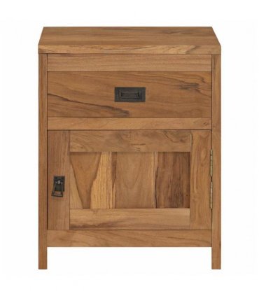 vidaXL Bedside Cabinet Solid Teak 40x30x50 cm