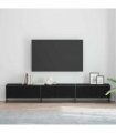 vidaXL TV Units 2 pcs Black Oak 240 x 35 x 41 cm Engineered wood