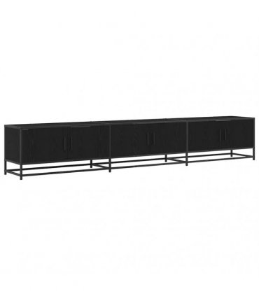 vidaXL TV Units 2 pcs Black Oak 240 x 35 x 41 cm Engineered wood