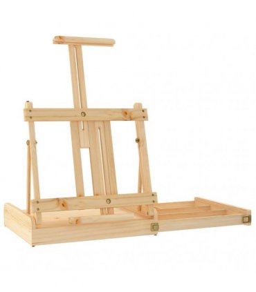 vidaXL Table Easel with Drawer 41.5x37x12 cm Solid Wood Pine