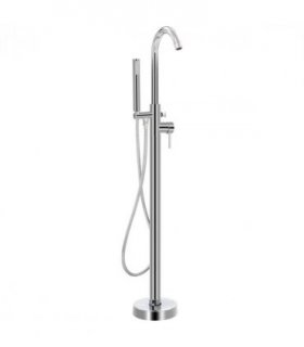 vidaXL Freestanding Bathtub Faucet Stainless Steel 118.5 cm