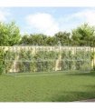 vidaXL Dog Kennel 3 pcs Silver 6 x 2 x 2 m Galvanised steel