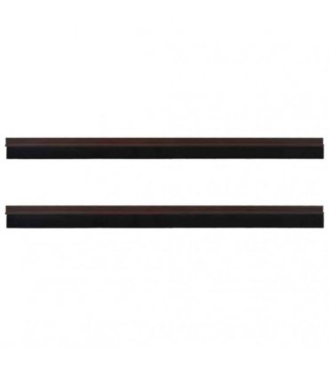 vidaXL Self-adhesive Door Brush Seals 2 pcs Brown 100 cm
